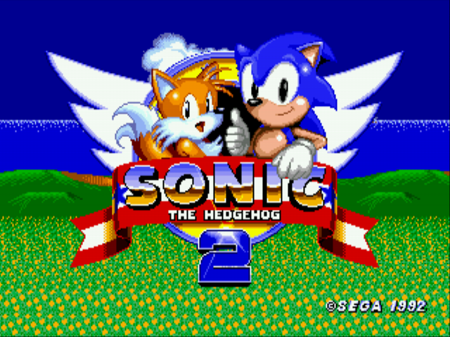 Sonic The Hedgehog 2 (Simon Wai Prototype) Title Screen